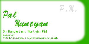 pal muntyan business card