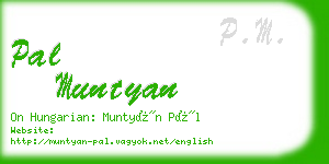 pal muntyan business card